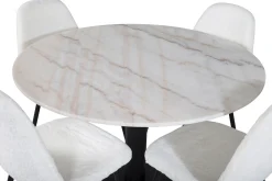 Admira Matgrupp 106 cm Rund inkl 4 Ypas Stolar