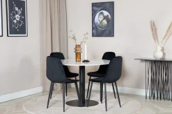 Admira Matgrupp 106 cm Rund inkl 4 Ypas Stolar