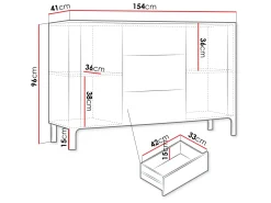 Aggarwal Skänk 154 cm