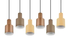 Agudo Taklampa 6L E27 flerfärgad