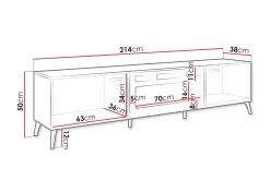 Akihiko Tv-bänk 214 cm
