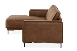 Akron 2-sits Soffa med Divan Vänster Bondedläder
