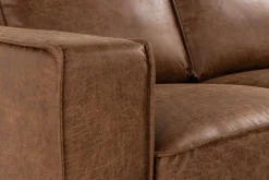 Akron 2-sits Soffa med Divan Vänster Bondedläder