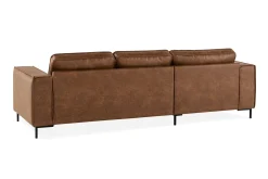 Akron 2-sits Soffa med Divan Vänster Bondedläder