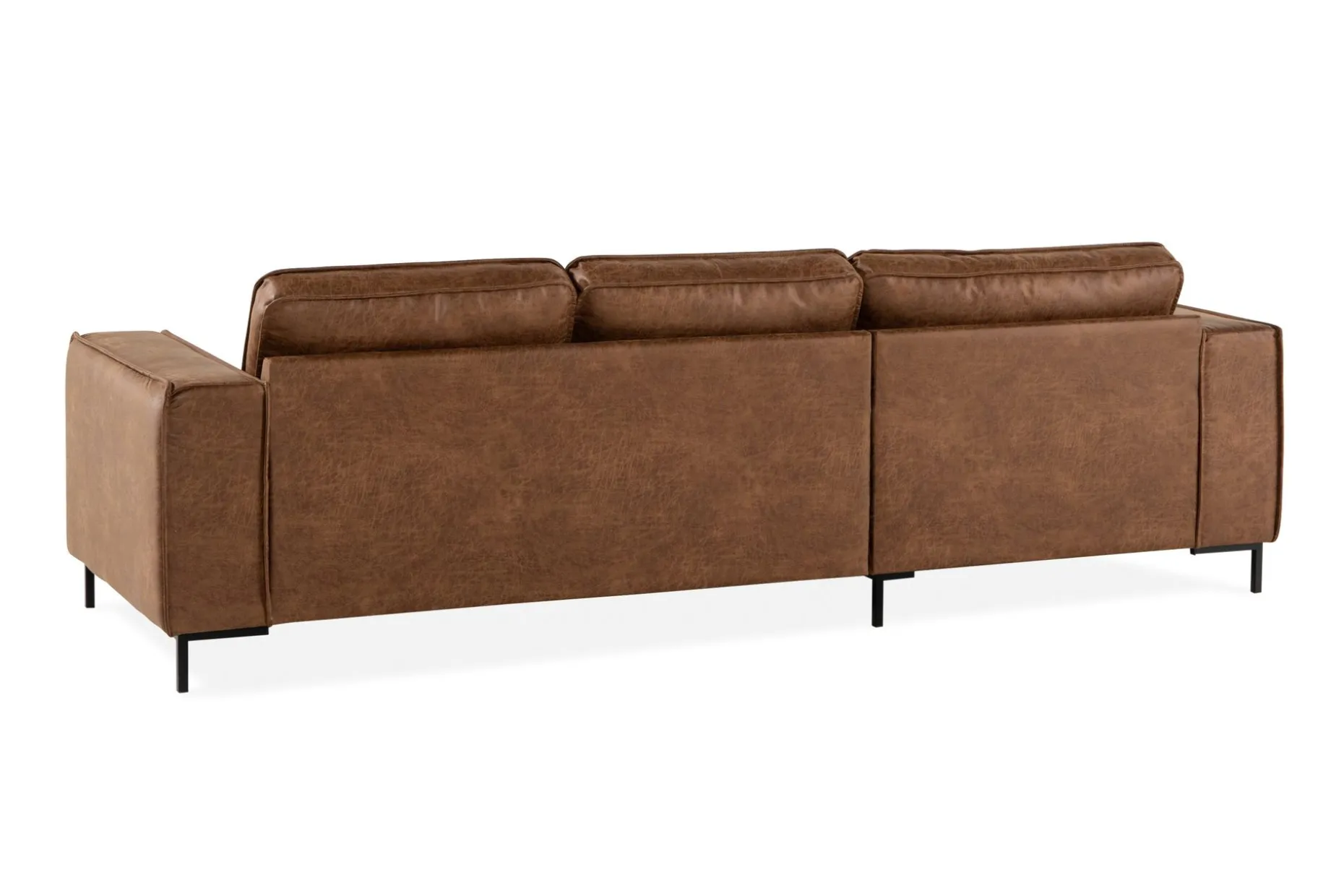 Akron 2-sits Soffa med Divan Vänster Bondedläder