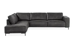 Akron 2,5-sits Soffa med Schäslong Vänster Bondedläder