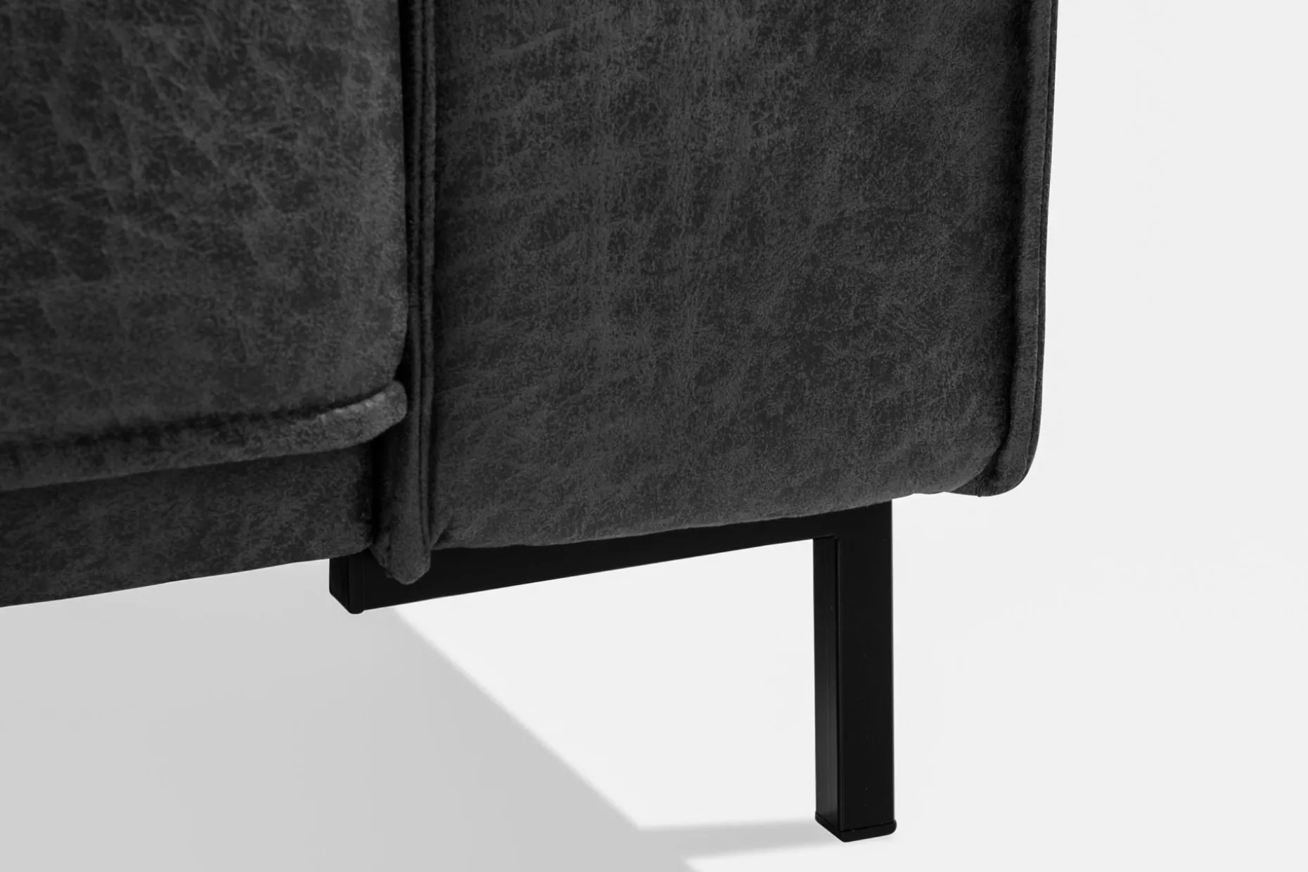 Akron 2,5-sits Soffa med Schäslong Vänster Bondedläder