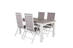 Albany Förlängningsbar Matgrupp Utomhus 152cm + 4 Break Matstolar