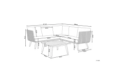 Alcamo Loungegrupp Utomhus