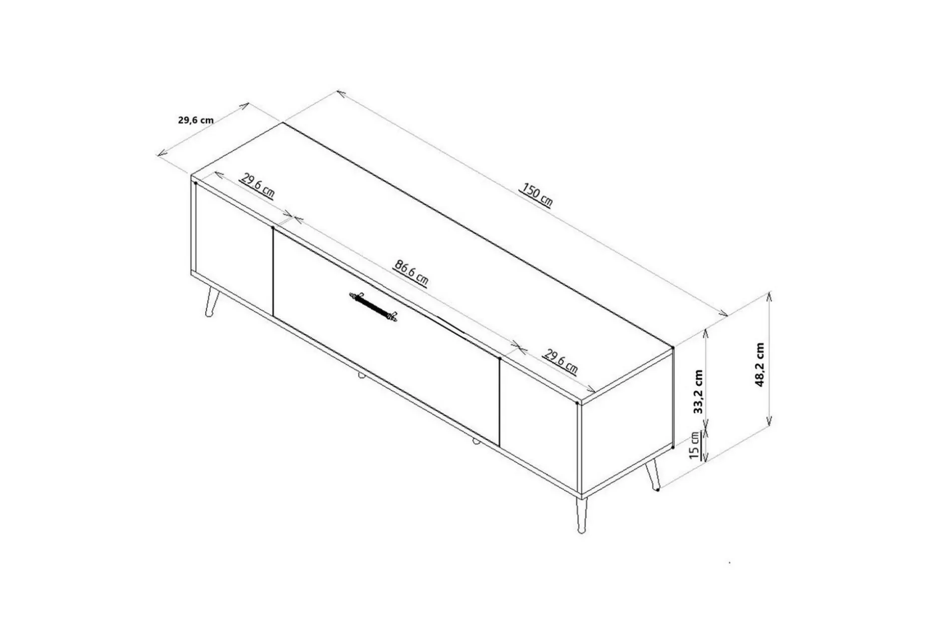 Aldor Tv-bänk 150 cm