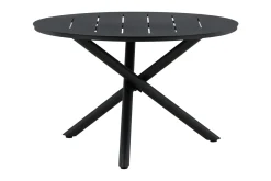 Alma Matbord Utomhus Rund 120 cm Svart
