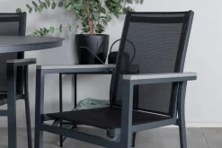 Alma Matgrupp Utomhus Rund Ø120cm + 4 Parma Matstolar