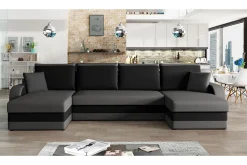 Alvared 4-sits Bäddsoffa med Dubbeldivan med Förvaring