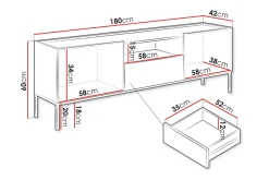 Amelus Tv-bänk 180 cm