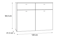 Ameysford Byrå 120 cm