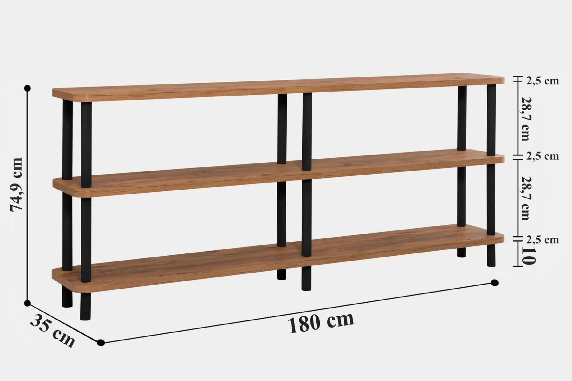 Andifli Bokhylla 180x74,9 cm