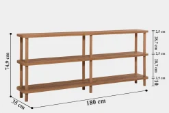 Andifli Bokhylla 180x74,9 cm