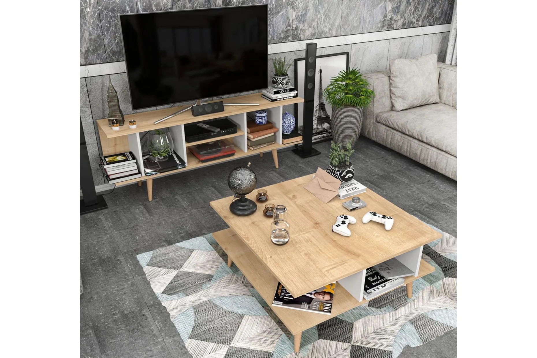 Andifli Tv-bänk 160x38,6 cm