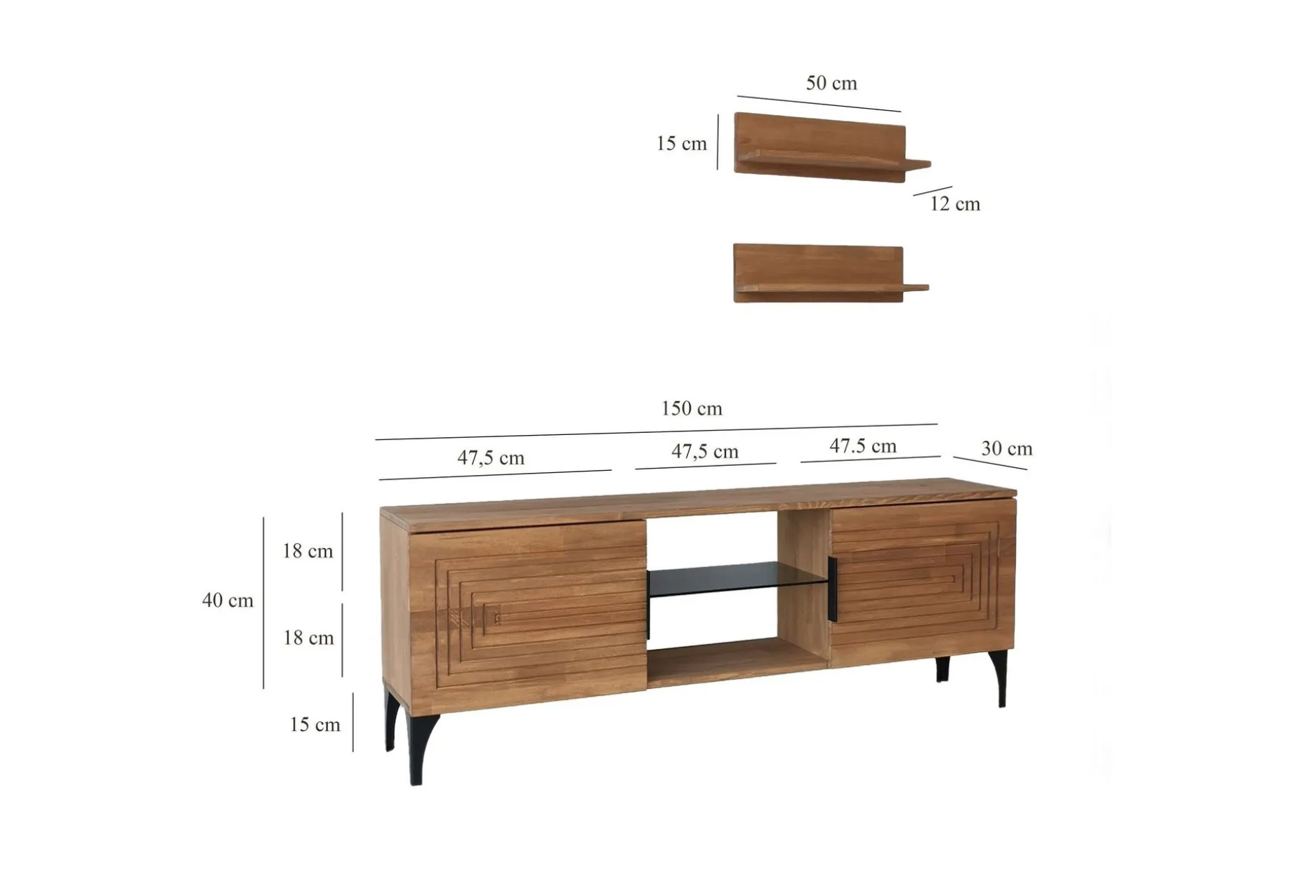 Andifli Tv-möbelset 50x15 cm
