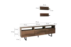 Andifli Tv-möbelset 50x15 cm
