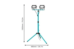 Arbetsbelysning Eglo LED-Stativstrålkastare med 2 Lampor 30W