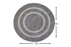Argentu Matta Rund 100 cm