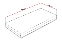 Arigna Skummadrass 80x160 cm