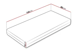 Arigna Skummadrass 80x160 cm