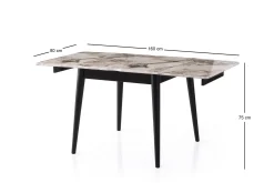 Asillo Matbord 80 cm Kvadratisk