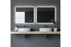 Aspsele Badrumsspegel 80x70 cm LED-belysning
