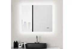 Aspsele Badrumsspegel 80x70 cm LED-belysning
