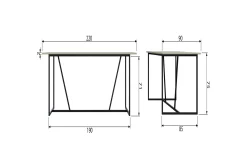 Atila Matbord 220 cm