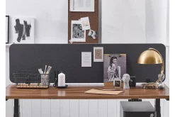 Avskärmning för skrivbord 180x40 cm grå WALLY