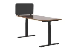 Avskärmning för skrivbord 160x40 cm grå WALLY