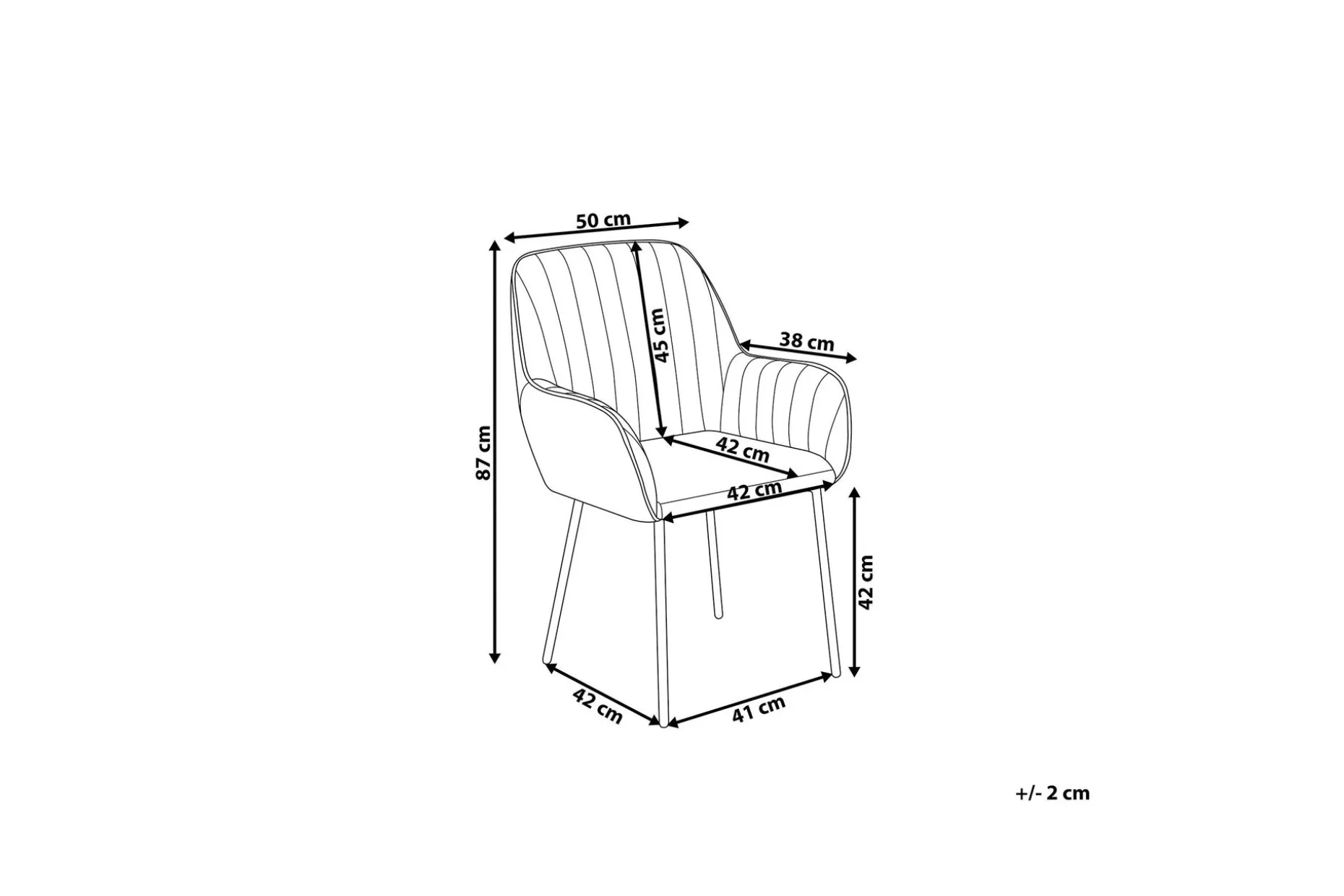Axson Stol 2-Pack Sammet