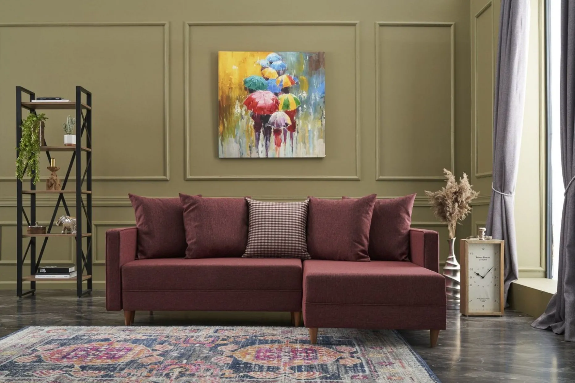 Aydama Bäddsoffa m. Divan 4-sits 192x135