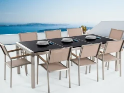 Bacoli Matgrupp Utomhus 220 cm + 8 Utestolar