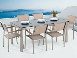 Bacoli Matgrupp Utomhus 180 cm + 6 Utestolar