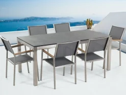 Bacoli Matgrupp Utomhus 180 cm + 6 Utestolar
