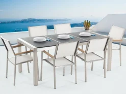 Bacoli Matgrupp Utomhus 180 cm + 6 Utestolar