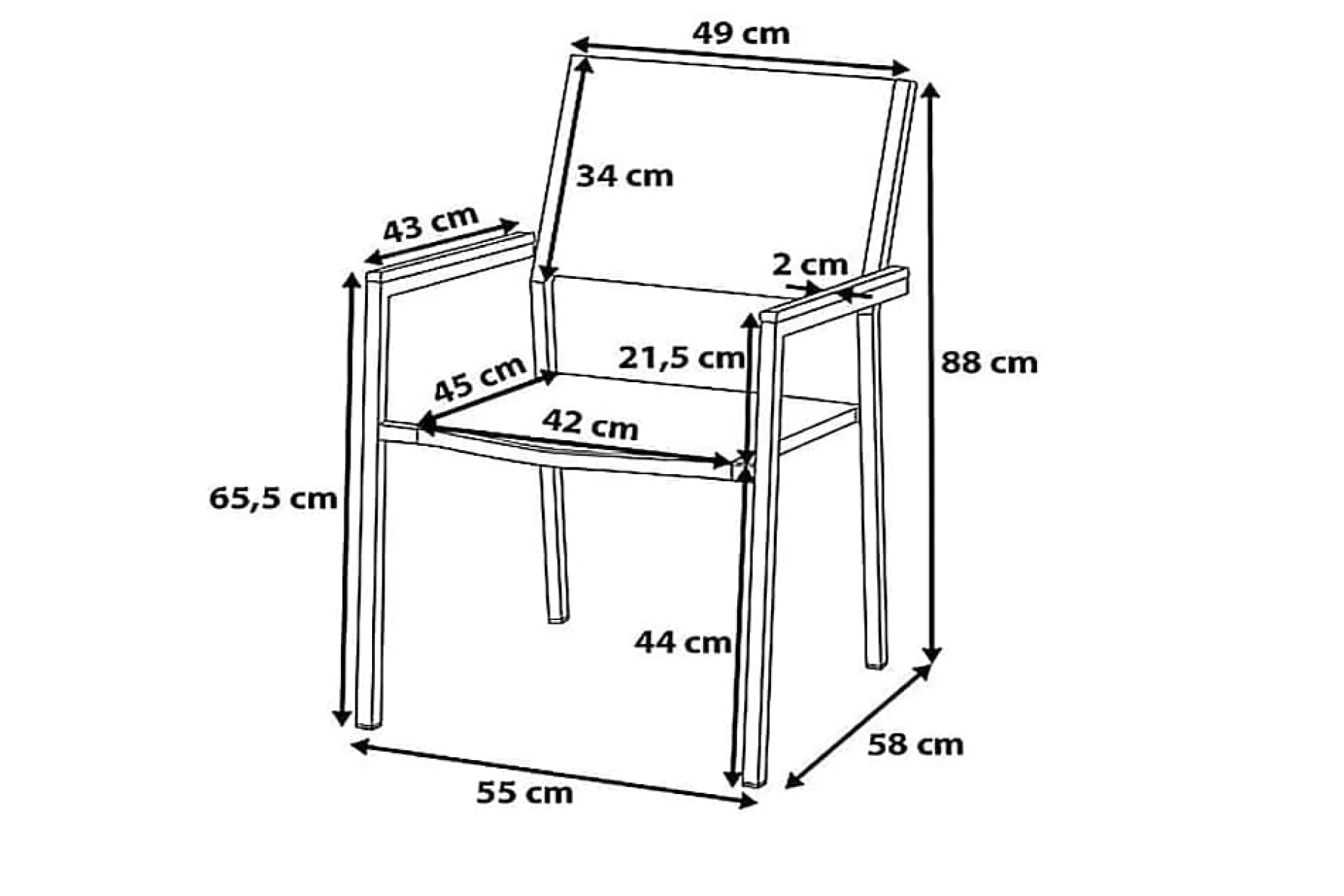 Bacoli Utestol 6-pack