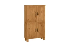 Badrumsskåp Alby 75x30x130 cm, Betsad/Vax
