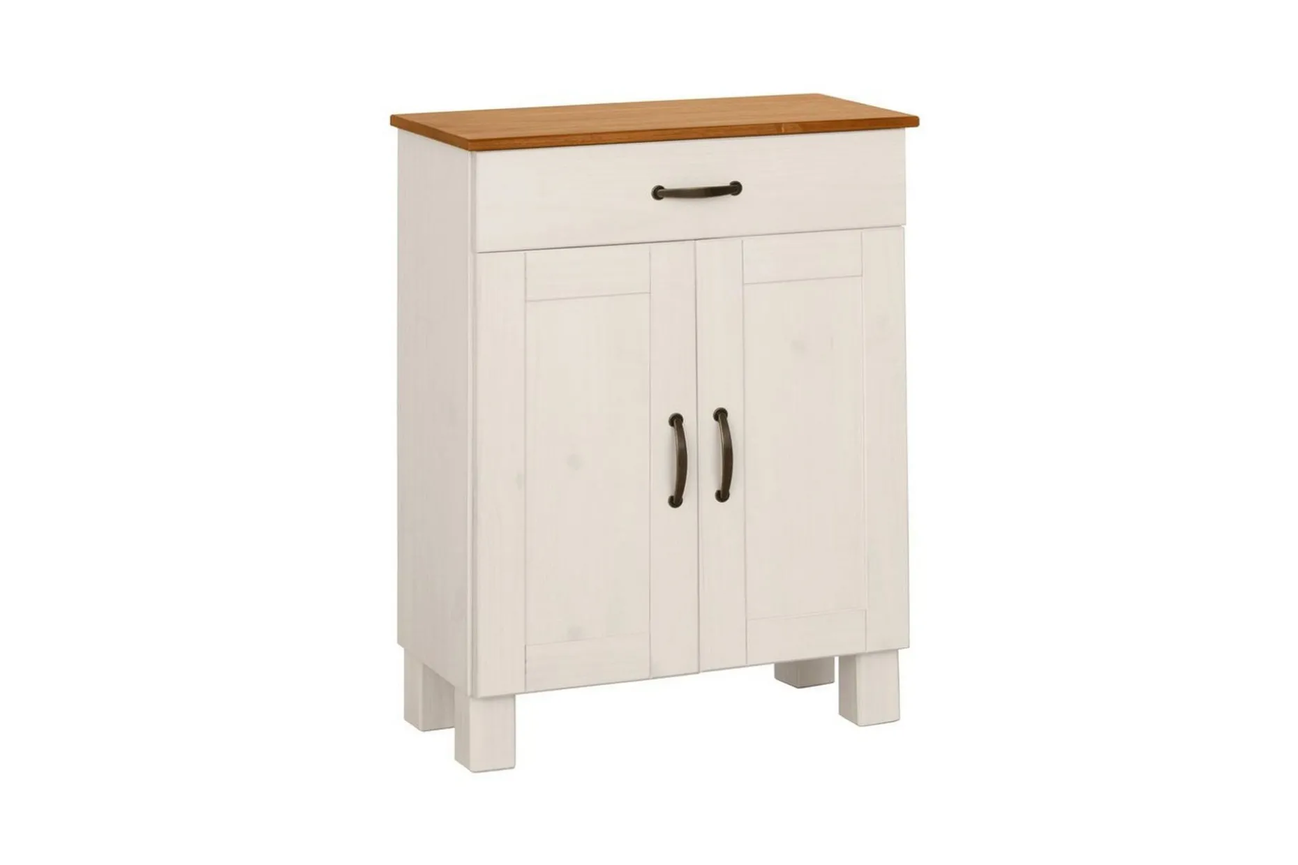Badrumsskåp Alby 60x30x80 cm, Vit/Honung