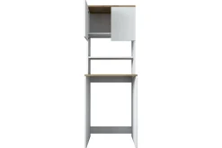 Badrumsskåp Caronti 65x183,6 cm Vit/Brun