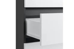 Badrumsskåp Wisla 76x35x98 cm, Antracit/Vit