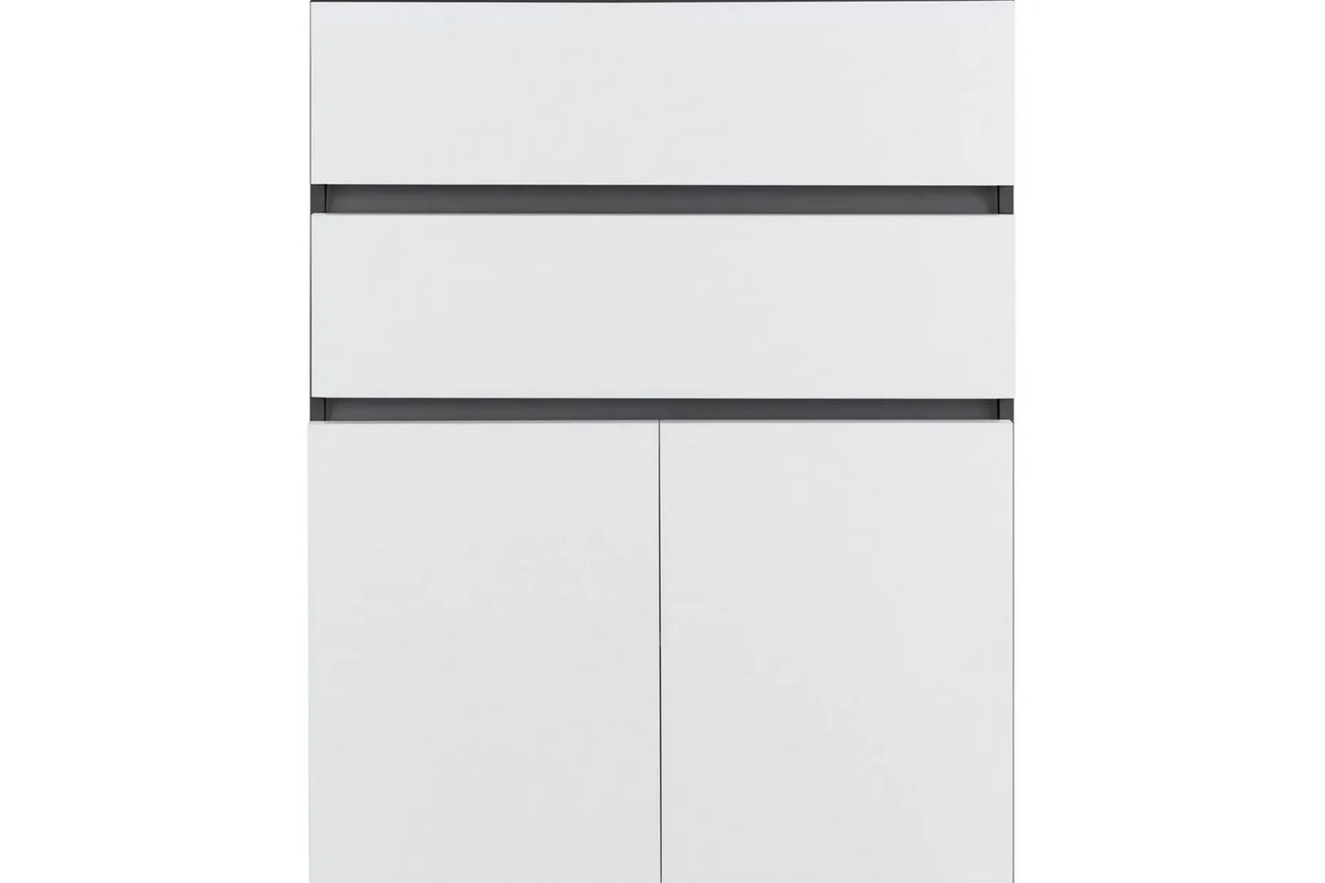 Badrumsskåp Wisla 76x35x98 cm, Antracit/Vit