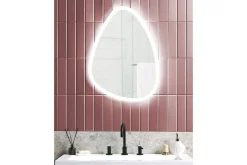 Badrumsspegel med LED Bethune