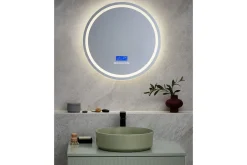 Badrumsspegel med LED Brognon