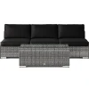 Bahamas utesoffa 3-sits med bord