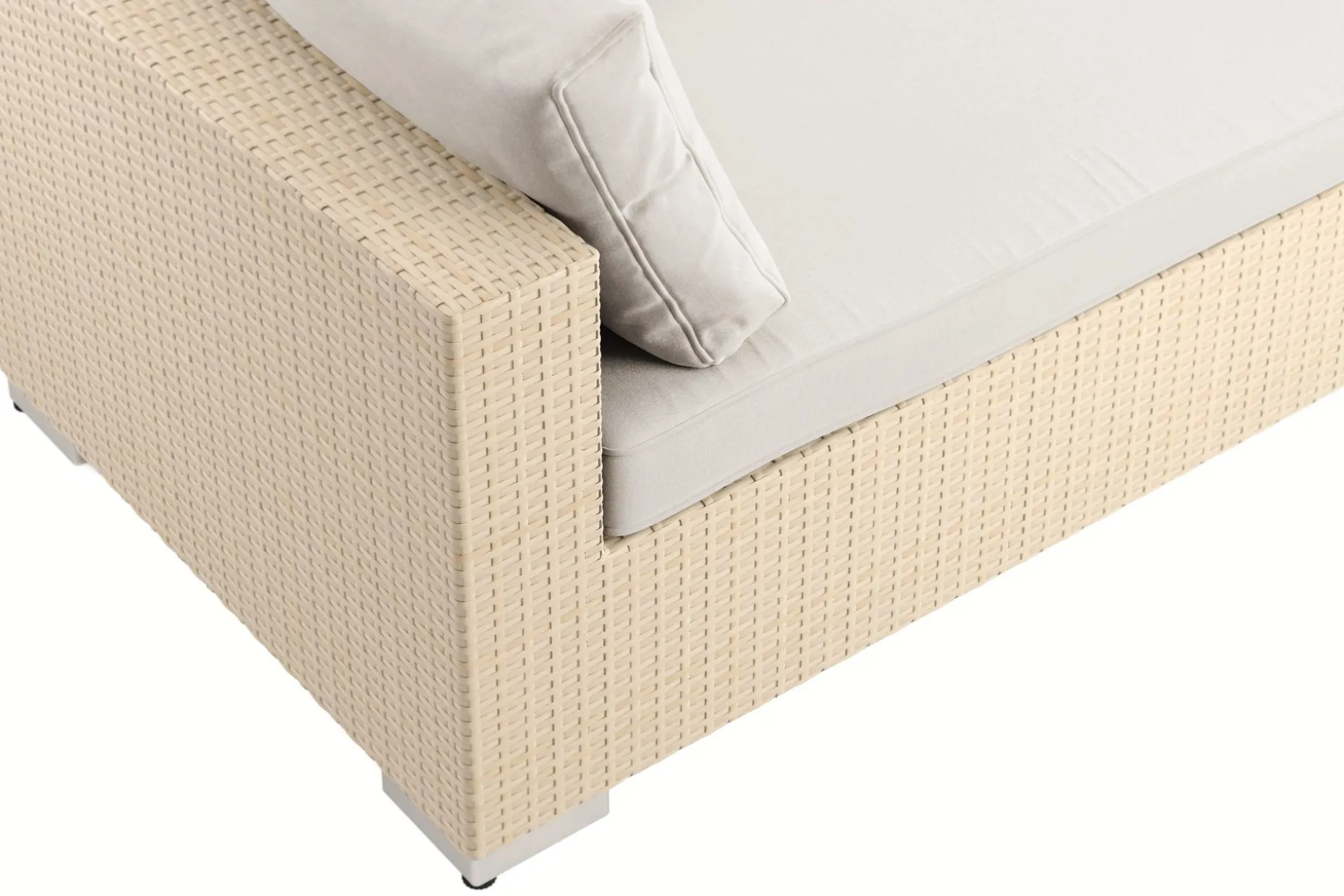 Bahamas utomhus divansoffa 6-sits med vändbar divan och bord